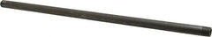 Made in USA - Schedule 80, 3/8" Diam x 18" Long Black Pipe Nipple - Threaded - Makers Industrial Supply