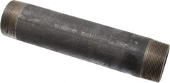 Made in USA - Schedule 80, 2" Diam x 10" Long Black Pipe Nipple - Threaded - Makers Industrial Supply