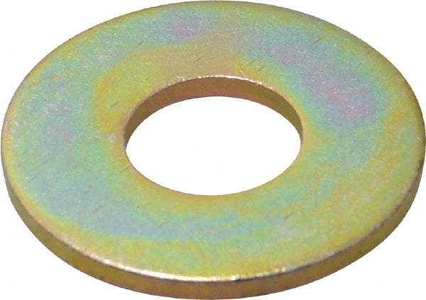 Made in USA - 5/8" Screw, Grade 8 Alloy Steel USS Flat Washer - 0.681" ID x 1.78" OD, 0.16" Thick, Zinc Yellow Dichromate Finish - Makers Industrial Supply