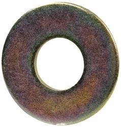 Made in USA - 7/8" Screw, Grade 8 Alloy Steel USS Flat Washer - 0.937" ID x 2-1/4" OD, 0.192" Thick, Zinc Yellow Dichromate Finish - Makers Industrial Supply