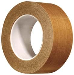 3M - 36 Yd Long x 3/4" Wide, Series 5453, Brown Silicone Glass Cloth/PTFE Tape - 8.2 mil Thick, 175 Lb/In Tensile Strength - Makers Industrial Supply