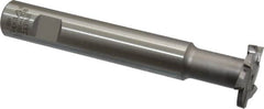 Interstate - 1-1/4" Cut Diam, 3/16" Cut Width, 15mm Neck Diam, 3/4" Shank Diam, 5-1/8" OAL, M42 Cobalt T-Slot Cutter - Staggered Teeth, 8 Teeth - Makers Industrial Supply