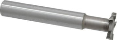 Interstate - 1-1/4" Cut Diam, 1/4" Cut Width, 15mm Neck Diam, 3/4" Shank Diam, 5-1/8" OAL, M42 Cobalt T-Slot Cutter - Staggered Teeth, 8 Teeth - Makers Industrial Supply