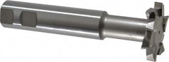 Interstate - 2" Cut Diam, 3/8" Cut Width, 20mm Neck Diam, 1" Shank Diam, 5-11/16" OAL, M42 Cobalt T-Slot Cutter - Staggered Teeth, 10 Teeth - Makers Industrial Supply