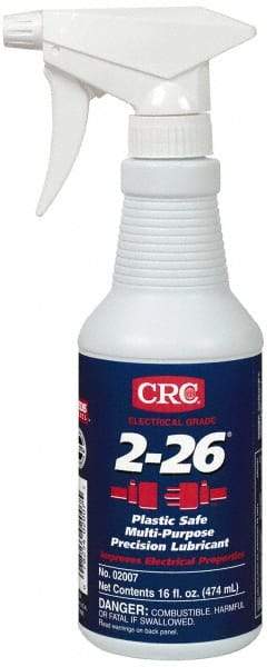 CRC - 16 oz Trigger Spray Bottle Nondrying Film Penetrant/Lubricant - Amber, 250°F Max, Food Grade - Makers Industrial Supply