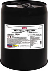 CRC - 5 Gallon Pail Contact Cleaner - 0°F Flash Point, 22,600 Volt Dielectric Strength, Flammable, Food Grade, Plastic Safe - Makers Industrial Supply