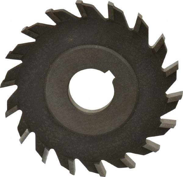 Value Collection - 16 Teeth, 4" Diam x 5/16" Width of Cut, High Speed Steel Side Milling Cutter - Straight Teeth, Uncoated - Makers Industrial Supply