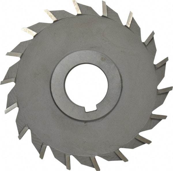 Value Collection - 16 Teeth, 4" Diam x 11/32" Width of Cut, High Speed Steel Side Milling Cutter - Straight Teeth, Uncoated - Makers Industrial Supply