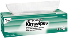 Kimtech - Dry Clean Room/Lab/Critical Task Wipes - Pop-Up, 11-3/4" x 11-3/4" Sheet Size, White - Makers Industrial Supply