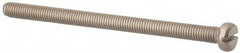 Value Collection - M5x0.80, 75mm Length Under Head Slotted Drive Machine Screw - Fillister Head, Grade 316 & A4 Stainless Steel, Uncoated, Without Washer - Makers Industrial Supply