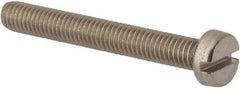 Value Collection - M6x1.00 Metric Coarse, 45mm Length Under Head Slotted Drive Machine Screw - Fillister Head, Grade 316 & A4 Stainless Steel, Uncoated, Without Washer - Makers Industrial Supply