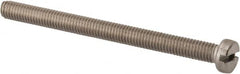 Value Collection - M6x1.00 Metric Coarse, 75mm Length Under Head Slotted Drive Machine Screw - Fillister Head, Grade 316 & A4 Stainless Steel, Uncoated, Without Washer - Makers Industrial Supply