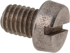 Value Collection - M8x1.25 Metric Coarse, 10mm Length Under Head Slotted Drive Machine Screw - Fillister Head, Grade 316 & A4 Stainless Steel, Uncoated, Without Washer - Makers Industrial Supply