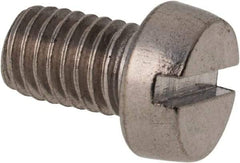 Value Collection - M8x1.25 Metric Coarse, 12mm Length Under Head Slotted Drive Machine Screw - Fillister Head, Grade 316 & A4 Stainless Steel, Uncoated, Without Washer - Makers Industrial Supply