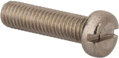 Value Collection - M8x1.25 Metric Coarse, 30mm Length Under Head Slotted Drive Machine Screw - Fillister Head, Grade 316 & A4 Stainless Steel, Uncoated, Without Washer - Makers Industrial Supply