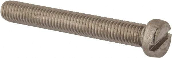 Value Collection - M8x1.25 Metric Coarse, 60mm Length Under Head Slotted Drive Machine Screw - Fillister Head, Grade 316 & A4 Stainless Steel, Uncoated, Without Washer - Makers Industrial Supply