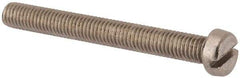 Value Collection - M8x1.25 Metric Coarse, 70mm Length Under Head Slotted Drive Machine Screw - Fillister Head, Grade 316 & A4 Stainless Steel, Uncoated, Without Washer - Makers Industrial Supply