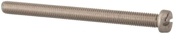 Value Collection - M8x1.25, 100mm Length Under Head Slotted Drive Machine Screw - Fillister Head, Grade 316 & A4 Stainless Steel, Uncoated, Without Washer - Makers Industrial Supply