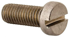 Value Collection - M10x1.50 Metric Coarse, 25mm Length Under Head Slotted Drive Machine Screw - Fillister Head, Grade 316 & A4 Stainless Steel, Uncoated, Without Washer - Makers Industrial Supply