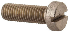 Value Collection - M10x1.50 Metric Coarse, 30mm Length Under Head Slotted Drive Machine Screw - Fillister Head, Grade 316 & A4 Stainless Steel, Uncoated, Without Washer - Makers Industrial Supply