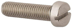 Value Collection - M10x1.50 Metric Coarse, 40mm Length Under Head Slotted Drive Machine Screw - Fillister Head, Grade 316 & A4 Stainless Steel, Uncoated, Without Washer - Makers Industrial Supply