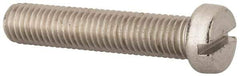 Value Collection - M10x1.50 Metric Coarse, 50mm Length Under Head Slotted Drive Machine Screw - Fillister Head, Grade 316 & A4 Stainless Steel, Uncoated, Without Washer - Makers Industrial Supply