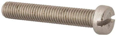 Value Collection - M10x1.50 Metric Coarse, 60mm Length Under Head Slotted Drive Machine Screw - Fillister Head, Grade 316 & A4 Stainless Steel, Uncoated, Without Washer - Makers Industrial Supply