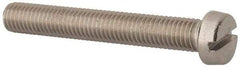 Value Collection - M10x1.50, 70mm Length Under Head Slotted Drive Machine Screw - Fillister Head, Grade 316 & A4 Stainless Steel, Uncoated, Without Washer - Makers Industrial Supply