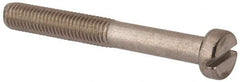 Value Collection - M10x1.50 Metric Coarse, 80mm Length Under Head Slotted Drive Machine Screw - Fillister Head, Grade 316 & A4 Stainless Steel, Uncoated, Without Washer - Makers Industrial Supply