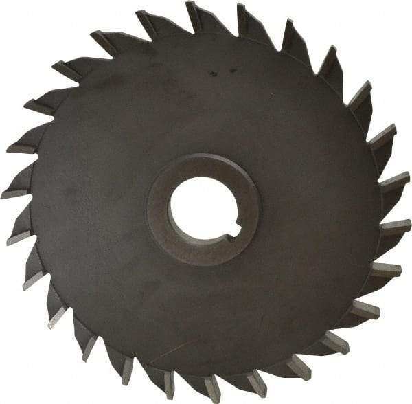 Value Collection - 20 Teeth, 6" Diam x 3/8" Width of Cut, High Speed Steel Side Milling Cutter - Straight Teeth, Uncoated - Makers Industrial Supply