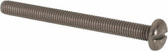 Value Collection - M5x0.80, 55mm Length Under Head Slotted Drive Machine Screw - Pan Head, Grade 316 & A4 Stainless Steel, Uncoated, Without Washer - Makers Industrial Supply