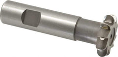 Whitney Tool Co. - 5/32" Radius, 5/16" Circle Diam, 1-5/16" Cutter Diam, Shank Connection, Convex Radius Cutter - 3/4" Shank Diam, 3-1/2" OAL, High Speed Steel, Uncoated, Profile Ground, 10 Teeth, Weldon Flat - Makers Industrial Supply