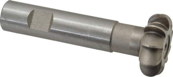 Whitney Tool Co. - 1/4" Radius, 1/2" Circle Diam, 1-1/2" Cutter Diam, Shank Connection, Convex Radius Cutter - 3/4" Shank Diam, 4" OAL, High Speed Steel, Uncoated, Profile Ground, 10 Teeth, Weldon Flat - Makers Industrial Supply