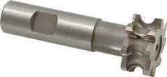 Whitney Tool Co. - 5/32" Radius, 5/16" Circle Diam, 1-5/16" Cutter Diam, 5/8" Cutting Width, Shank Connection, Concave Radius Cutter - 3/4" Shank Diam, 3-1/2" OAL, High Speed Steel, Uncoated, Profile Ground, 8 Teeth, Weldon Flat - Makers Industrial Supply