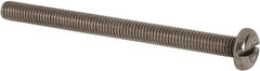 Value Collection - M5x0.80 Metric Coarse, 65mm Length Under Head Slotted Drive Machine Screw - Pan Head, Grade 316 & A4 Stainless Steel, Uncoated, Without Washer - Makers Industrial Supply