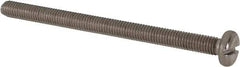 Value Collection - M5x0.80 Metric Coarse, 70mm Length Under Head Slotted Drive Machine Screw - Pan Head, Grade 316 & A4 Stainless Steel, Uncoated, Without Washer - Makers Industrial Supply