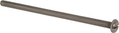 Value Collection - M5x0.80 Metric Coarse, 100mm Length Under Head Slotted Drive Machine Screw - Pan Head, Grade 316 & A4 Stainless Steel, Uncoated, Without Washer - Makers Industrial Supply