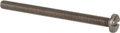 Value Collection - M6x1.00, 80mm Length Under Head Slotted Drive Machine Screw - Pan Head, Grade 316 & A4 Stainless Steel, Uncoated, Without Washer - Makers Industrial Supply