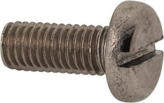 Value Collection - M8x1.25 Metric Coarse, 20mm Length Under Head Slotted Drive Machine Screw - Pan Head, Grade 316 & A4 Stainless Steel, Uncoated, Without Washer - Makers Industrial Supply