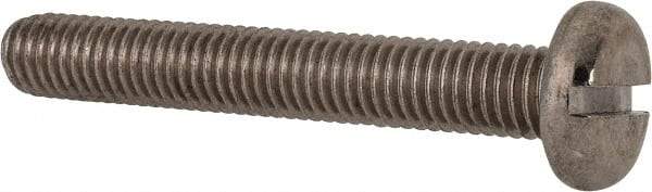 Value Collection - M8x1.25, 55mm Length Under Head Slotted Drive Machine Screw - Pan Head, Grade 316 & A4 Stainless Steel, Uncoated, Without Washer - Makers Industrial Supply