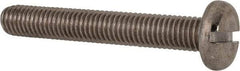 Value Collection - M8x1.25, 55mm Length Under Head Slotted Drive Machine Screw - Pan Head, Grade 316 & A4 Stainless Steel, Uncoated, Without Washer - Makers Industrial Supply