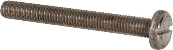 Value Collection - M8x1.25 Metric Coarse, 70mm Length Under Head Slotted Drive Machine Screw - Pan Head, Grade 316 & A4 Stainless Steel, Uncoated, Without Washer - Makers Industrial Supply