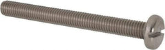 Value Collection - M8x1.25 Metric Coarse, 80mm Length Under Head Slotted Drive Machine Screw - Pan Head, Grade 316 & A4 Stainless Steel, Uncoated, Without Washer - Makers Industrial Supply