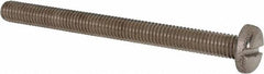 Value Collection - M8x1.25 Metric Coarse, 90mm Length Under Head Slotted Drive Machine Screw - Pan Head, Grade 316 & A4 Stainless Steel, Uncoated, Without Washer - Makers Industrial Supply