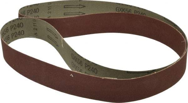 Tru-Maxx - 1-1/2" Wide x 60" OAL, 240 Grit, Aluminum Oxide Abrasive Belt - Aluminum Oxide, Very Fine, Coated - Makers Industrial Supply