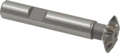 Whitney Tool Co. - 3/4° 3/4" Cut Diam, 3/16" Cut Width, 3/8" Shank, Carbide-Tipped Double-Angle Cutter - Makers Industrial Supply