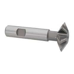 Whitney Tool Co. - 1-1/2° 1-1/2" Cut Diam, 1/2" Cut Width, 5/8" Shank, Carbide-Tipped Double-Angle Cutter - Makers Industrial Supply