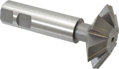 Whitney Tool Co. - 2-1/4° 2-1/4" Cut Diam, 3/4" Cut Width, 7/8" Shank, Carbide-Tipped Double-Angle Cutter - Makers Industrial Supply