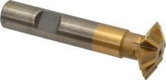 Whitney Tool Co. - 1° 1" Cut Diam, 5/16" Cut Width, 1/2" Shank, Carbide-Tipped Double-Angle Cutter - Makers Industrial Supply