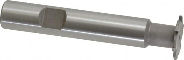 Whitney Tool Co. - 1/32" Radius, 1/16" Circle Diam, 3/4" Cutter Diam, Shank Connection, Convex Radius Cutter - 1/2" Shank Diam, 3" OAL, Carbide-Tipped, Uncoated, Profile Ground, 6 Teeth, Weldon Flat - Makers Industrial Supply